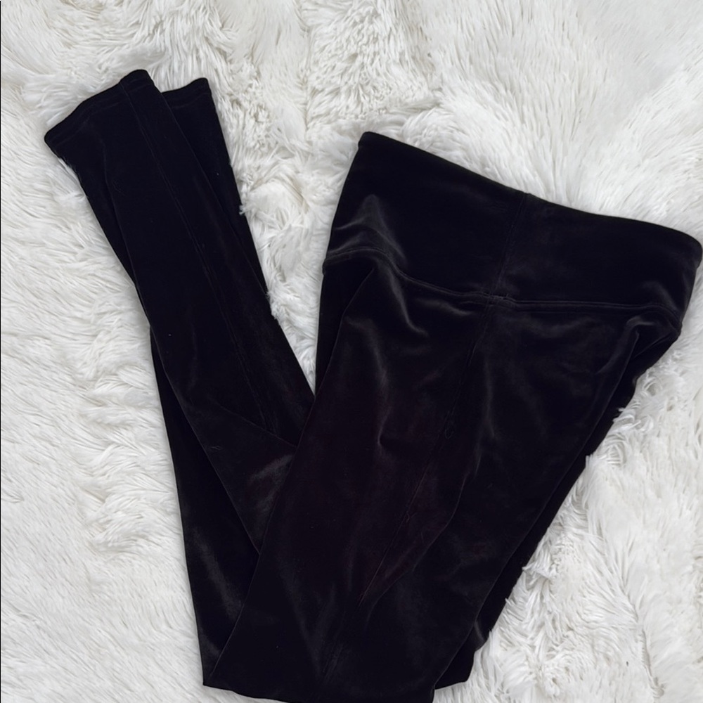 Spanx Black Velvet Leggings